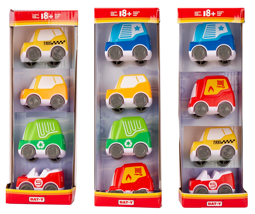 4  Cars pack (3 assorted)